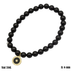 Bransoletka Merebilo Stal 316L [onyx] - MF32478-B2